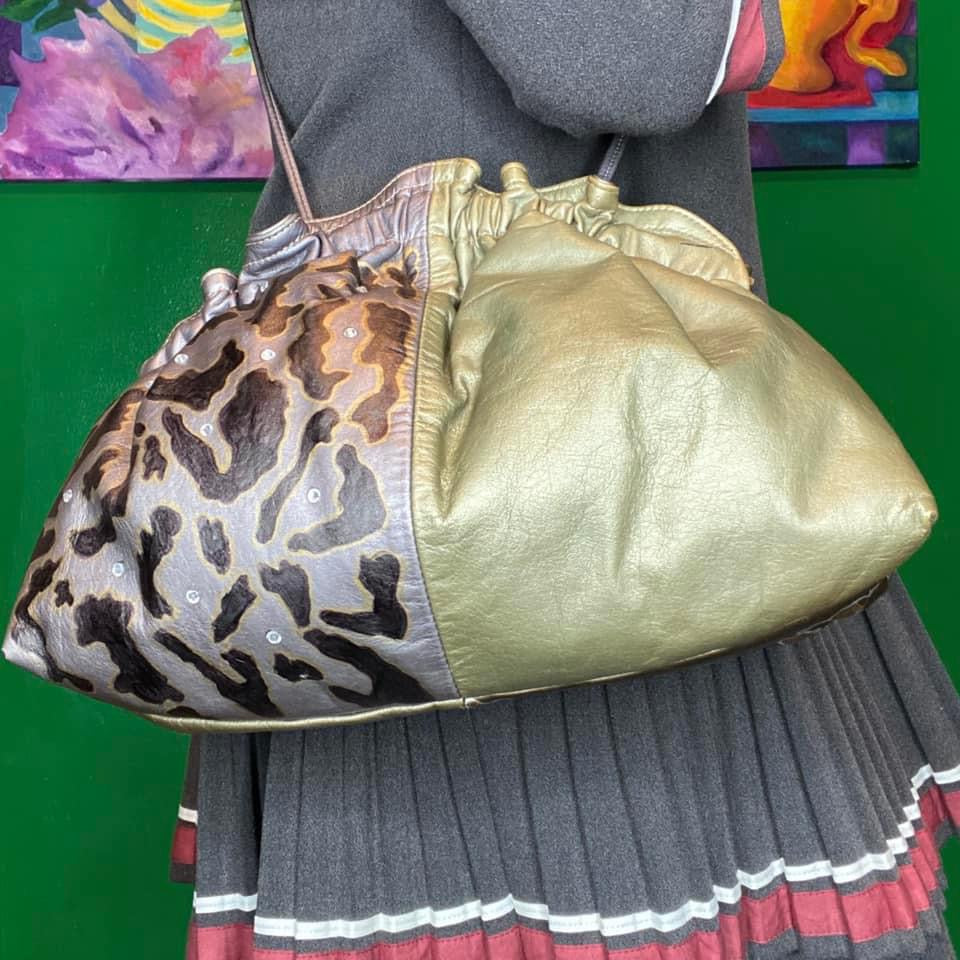 Faux Animal Print Bag