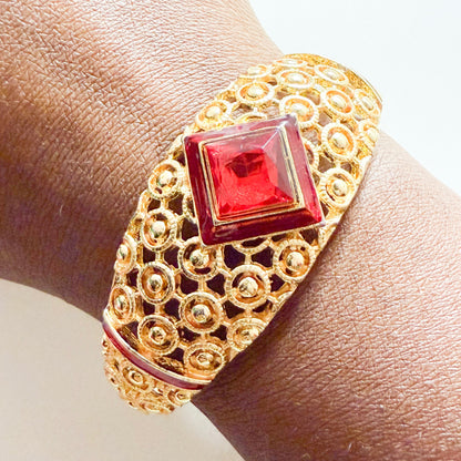 Pucker Red Bangle