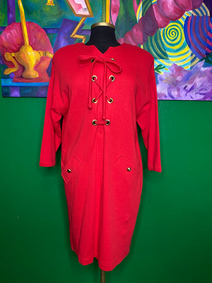 Red Wine Cinch Dress