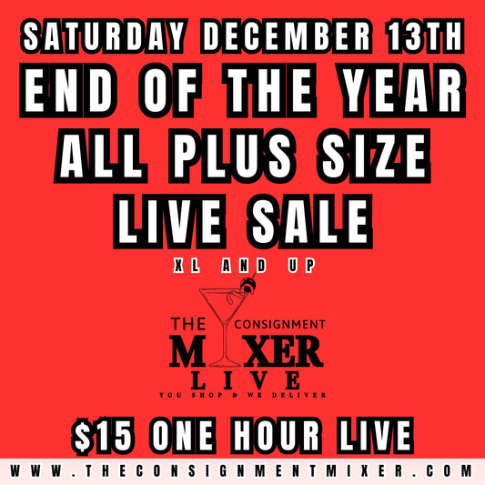 Plus Size Live Sale Saturday December 13th