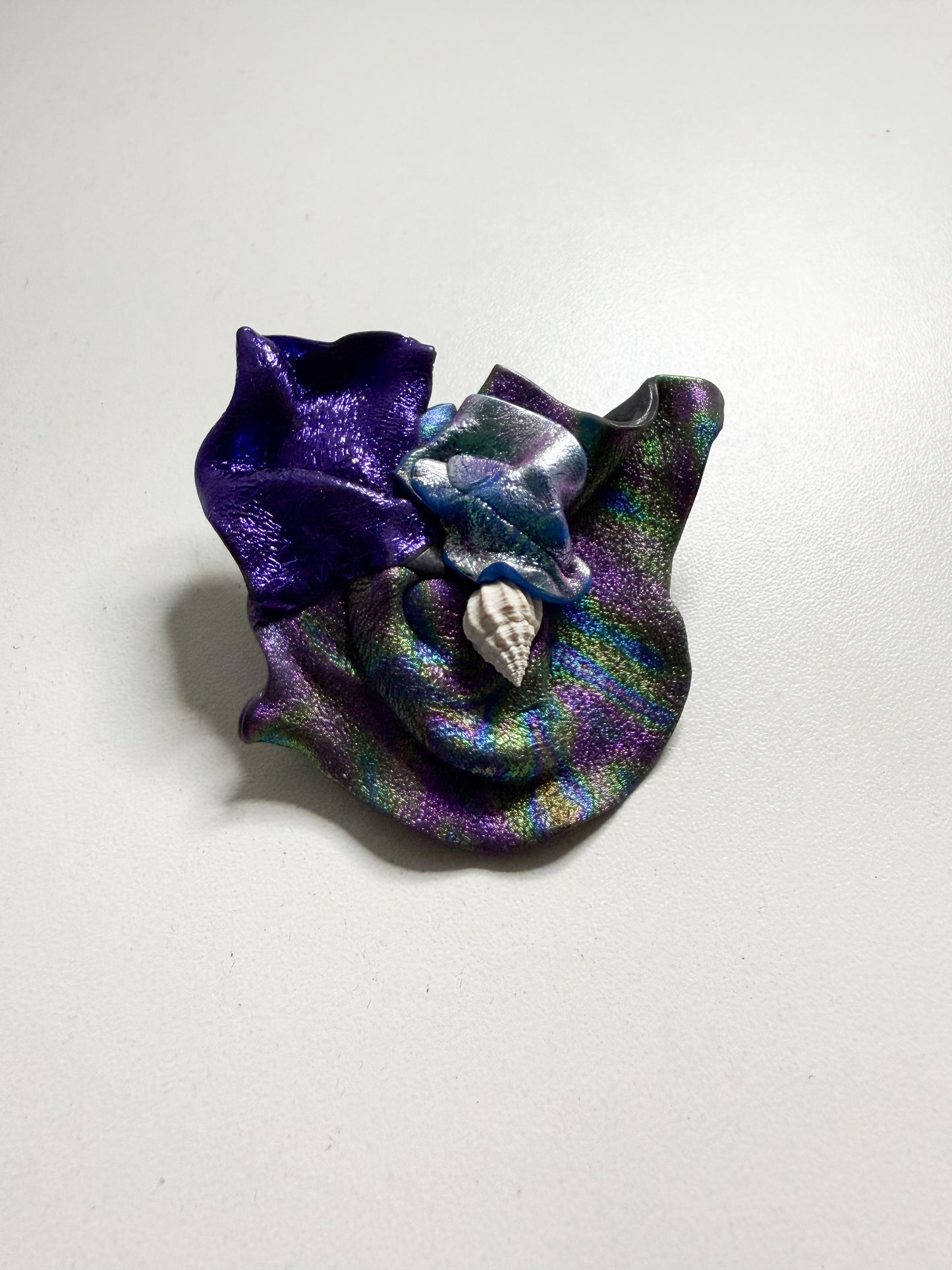 Seashell Kaleidoscope Brooch