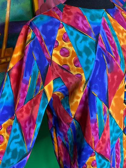 Vibrant Watercolor Blouse