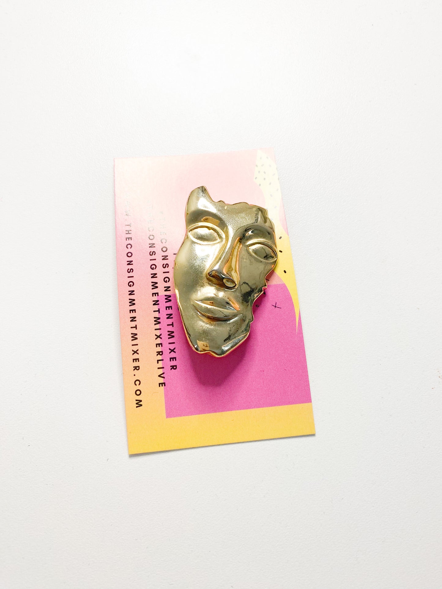 Face Me Brooch