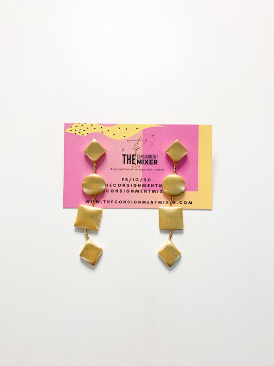 Geometric Dangle Earrings