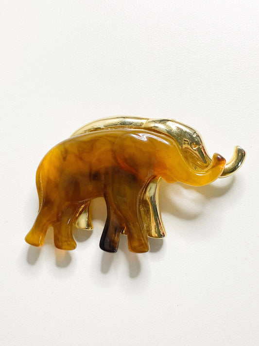 Double Trunk Brooch