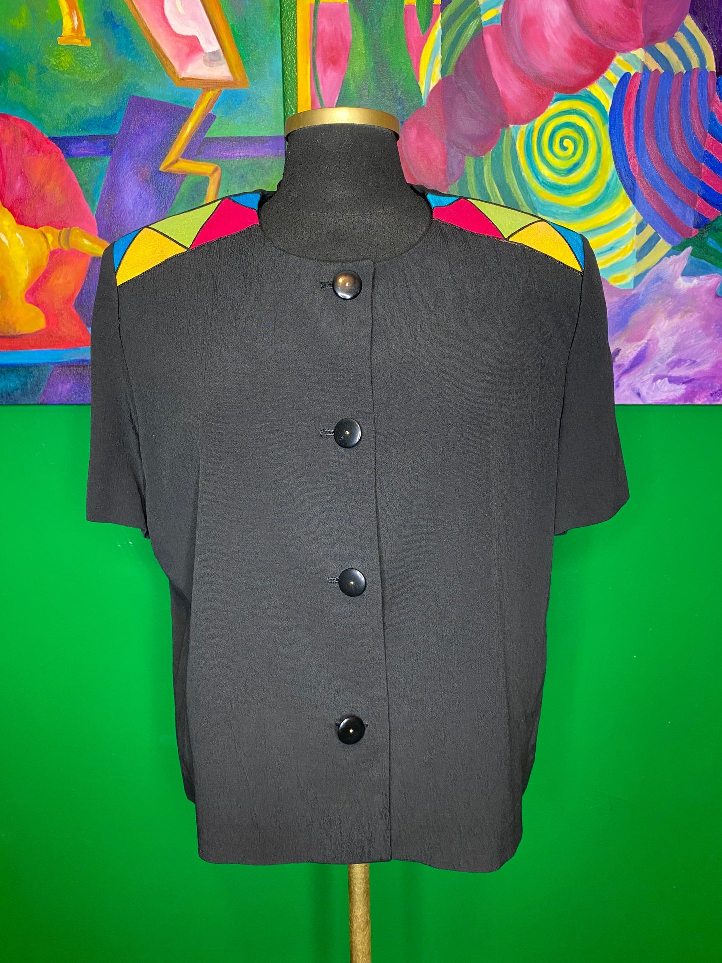 Triangle Button Down