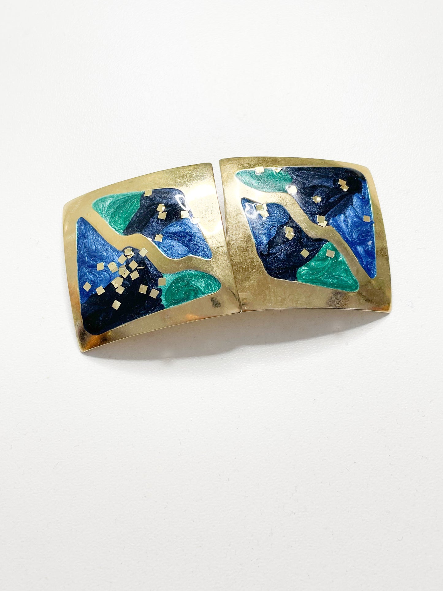 Blue Spotted Earrings