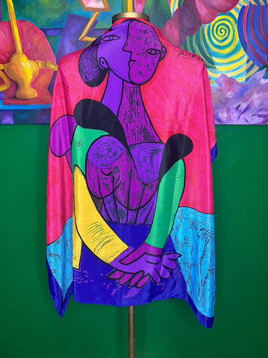 Red Picasso Scarf