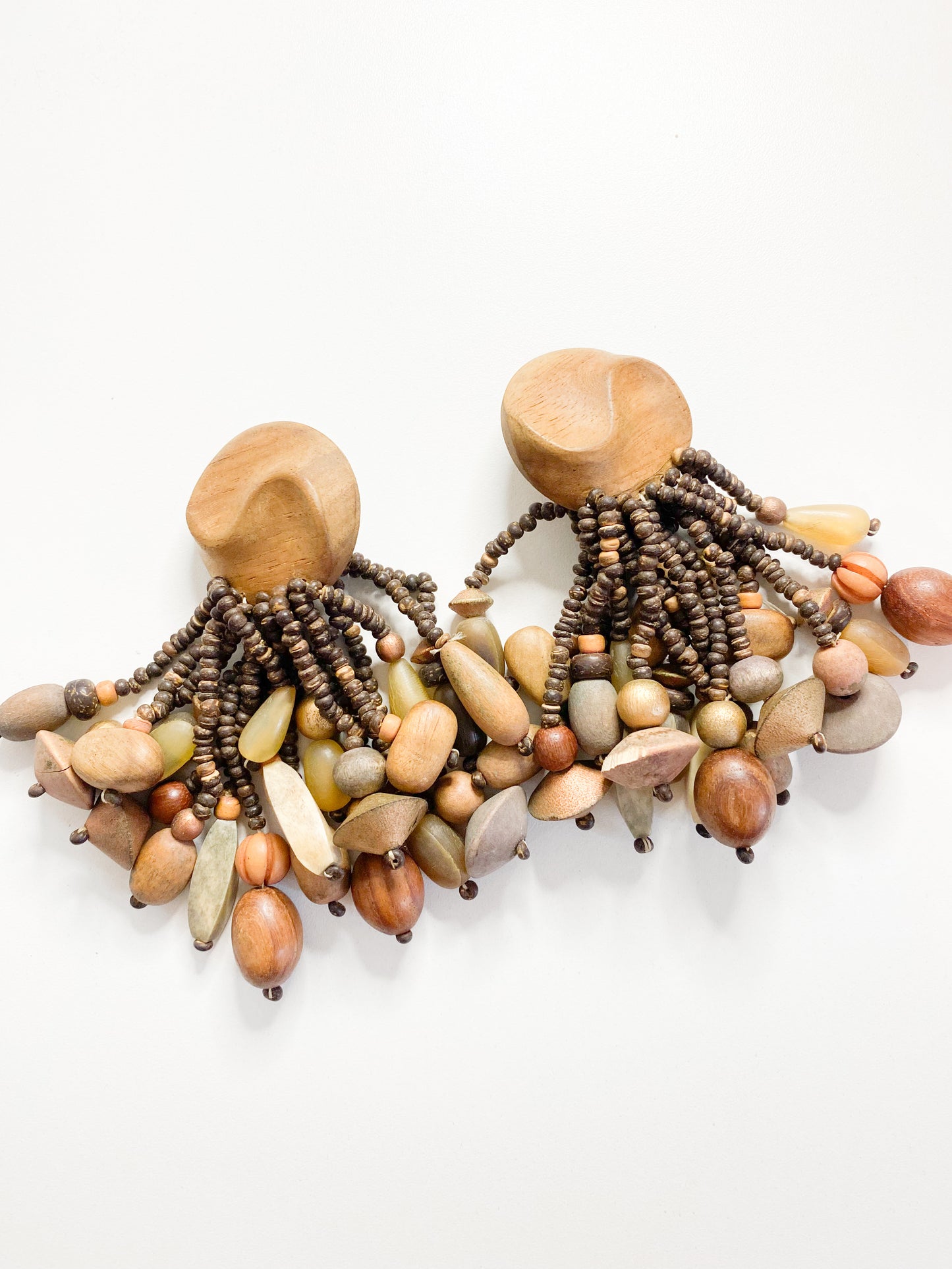 Nude Beaded Earrings