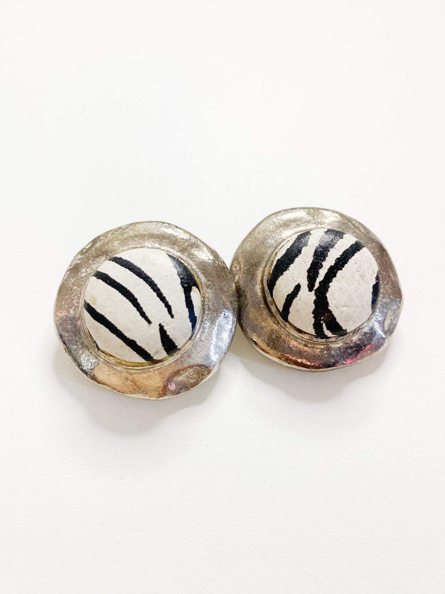 Zebra Time Earrings