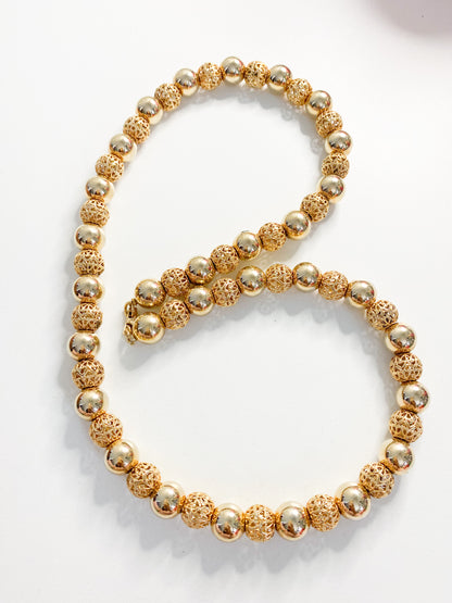 Hollow Roll Necklace