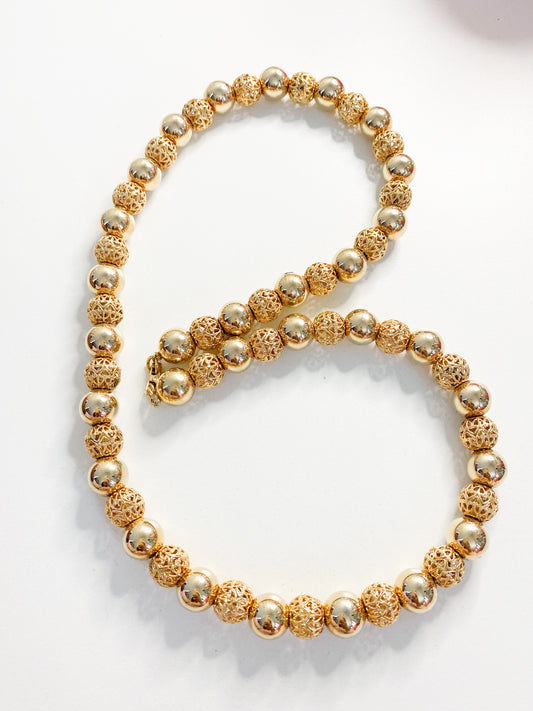 Hollow Roll Necklace
