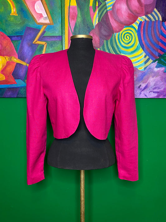 Hawt Pink Crop Jacket