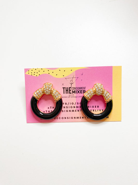 Onyx Wreath Earrings