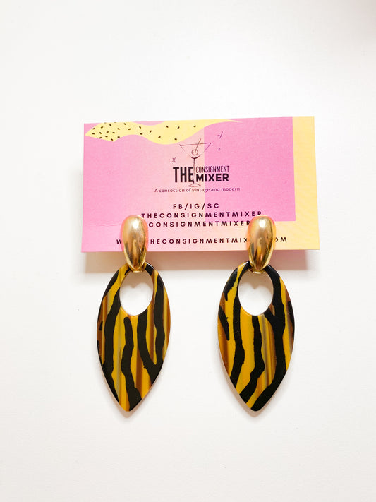 Animal Stripped Earrings