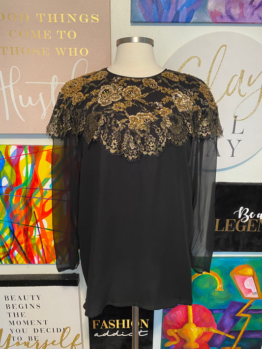 Lace Beaded Top